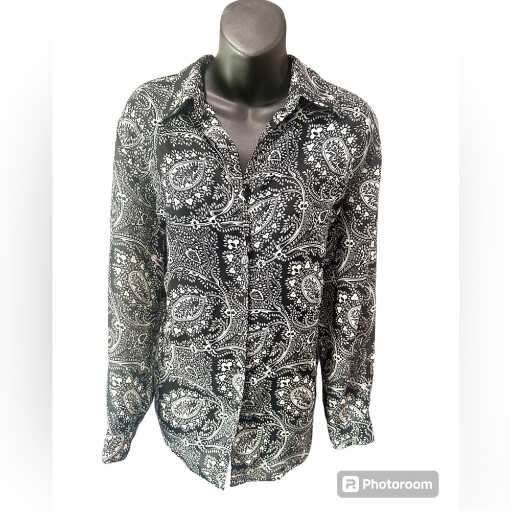 Diane Von Furstenberg Vintage Paisley Button Up